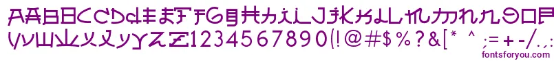 Police AlmostJapanese – polices violettes
