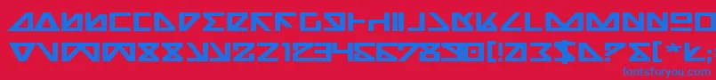 NickTurboBoldExpanded Font – Blue Fonts on Red Background