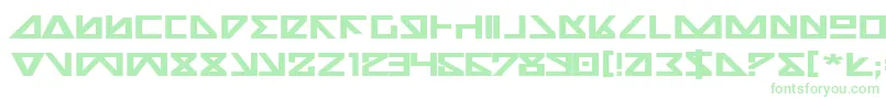 NickTurboBoldExpanded-Schriftart – Grüne Schriften