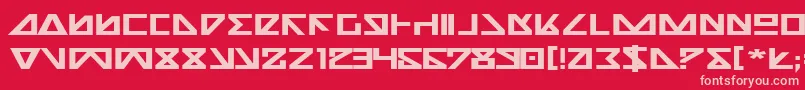 NickTurboBoldExpanded Font – Pink Fonts on Red Background