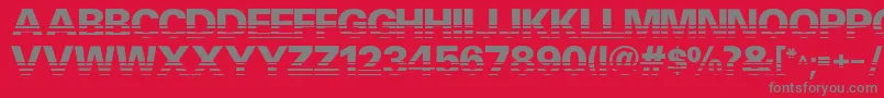Ventilate Font – Gray Fonts on Red Background