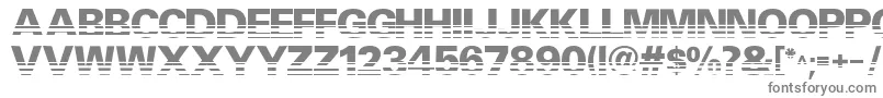 Ventilate-fontti – harmaat kirjasimet valkoisella taustalla