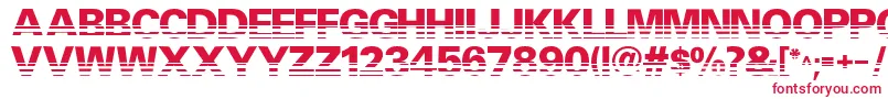 Ventilate Font – Red Fonts on White Background