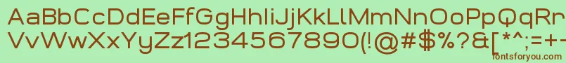 WidolteRegularDemo Font – Brown Fonts on Green Background