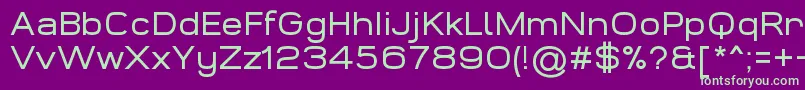 WidolteRegularDemo Font – Green Fonts on Purple Background