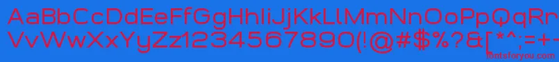 WidolteRegularDemo Font – Red Fonts on Blue Background