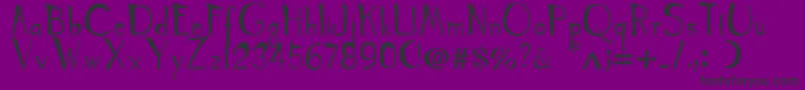 TyrantKings Font – Black Fonts on Purple Background