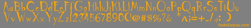 TyrantKings Font – Orange Fonts on Gray Background