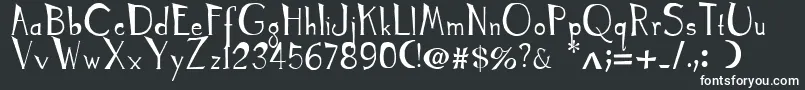 TyrantKings Font – White Fonts on Black Background