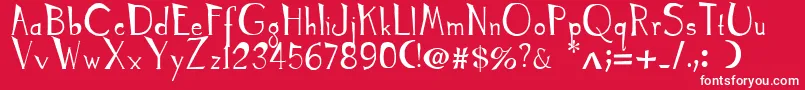 TyrantKings Font – White Fonts on Red Background