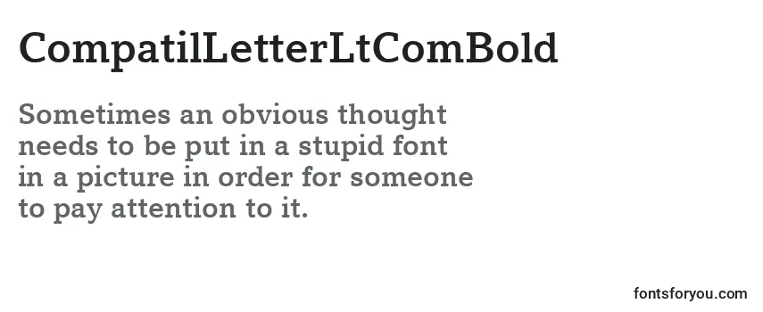 CompatilLetterLtComBold Font
