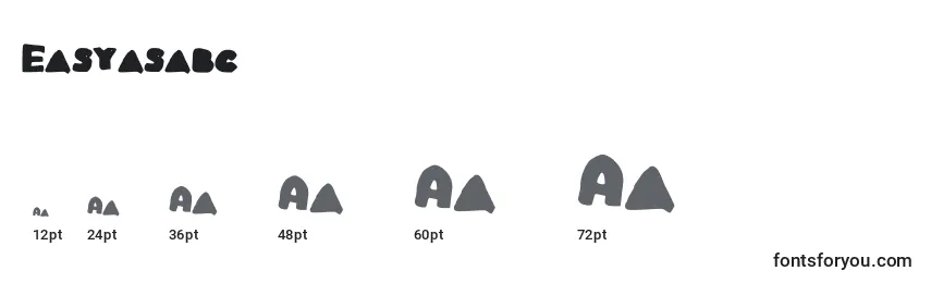 Easyasabc Font Sizes