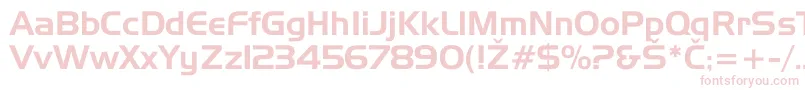 Hannover Font – Pink Fonts on White Background