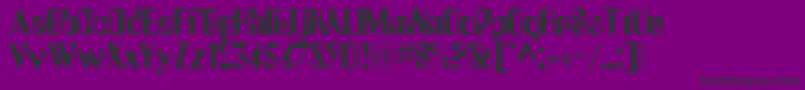 AugustineRegular Font – Black Fonts on Purple Background