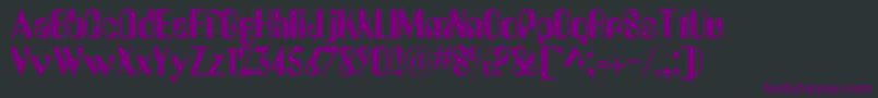 AugustineRegular Font – Purple Fonts on Black Background