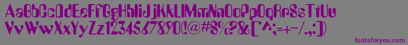 AugustineRegular Font – Purple Fonts on Gray Background