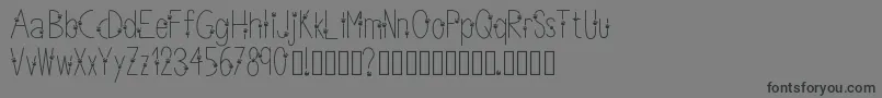 Шрифт Thinpaws – чёрные шрифты на сером фоне