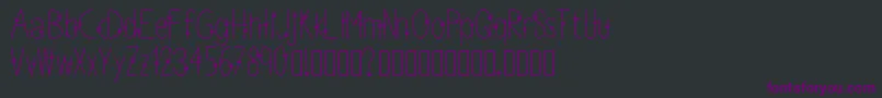 Thinpaws Font – Purple Fonts on Black Background