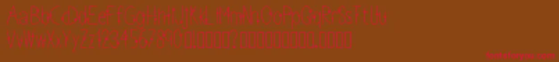 Thinpaws Font – Red Fonts on Brown Background
