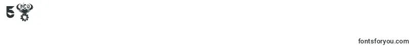 フォントTekHedAggresive – フォント数字5