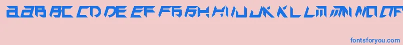 TekHedAggresive Font – Blue Fonts on Pink Background