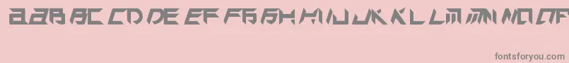TekHedAggresive Font – Gray Fonts on Pink Background