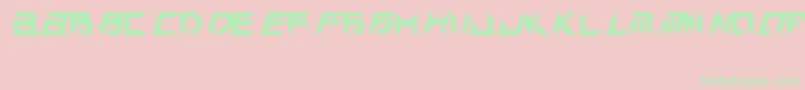TekHedAggresive Font – Green Fonts on Pink Background