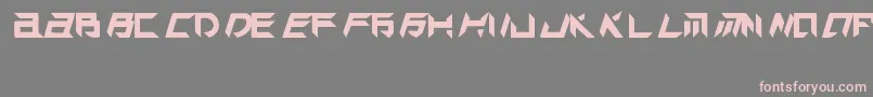 TekHedAggresive Font – Pink Fonts on Gray Background