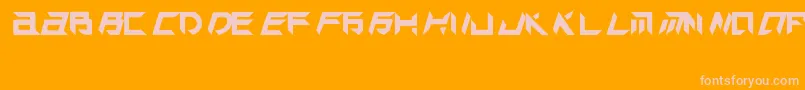 TekHedAggresive Font – Pink Fonts on Orange Background