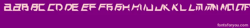 TekHedAggresive Font – Pink Fonts on Purple Background
