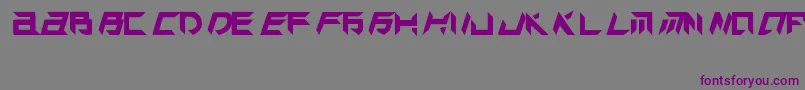 TekHedAggresive Font – Purple Fonts on Gray Background