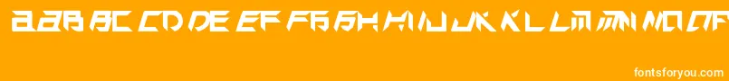 TekHedAggresive Font – White Fonts on Orange Background