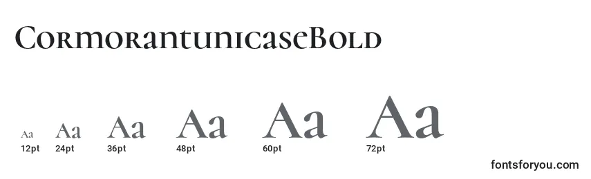 CormorantunicaseBold Font Sizes