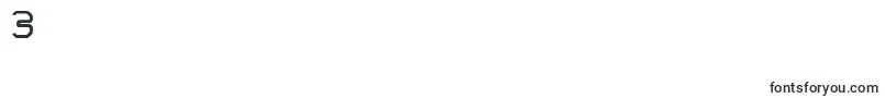 HairpinNormal Font – Fonts for Digit 3