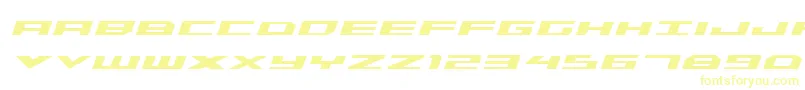 TriremeBoldItalic-Schriftart – Gelbe Schriften