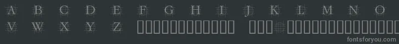 Czcionka Grafc – szare czcionki na czarnym tle