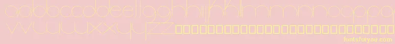 Radiance Font – Yellow Fonts on Pink Background