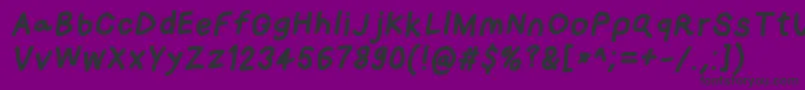 Loogiehawkobl Font – Black Fonts on Purple Background