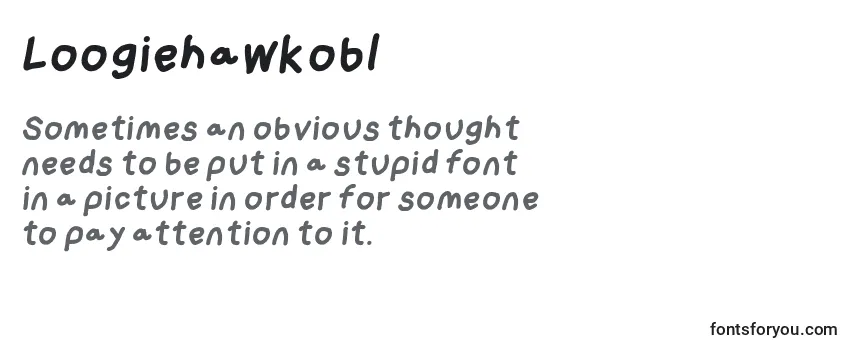 Loogiehawkobl Font