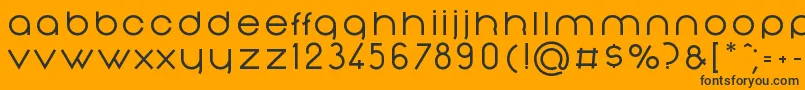 Police NonchalanceMedium – polices noires sur fond orange