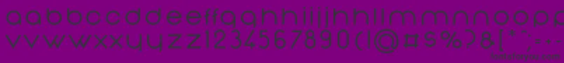 NonchalanceMedium-Schriftart – Schwarze Schriften auf violettem Hintergrund