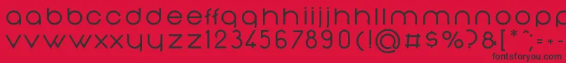 NonchalanceMedium Font – Black Fonts on Red Background