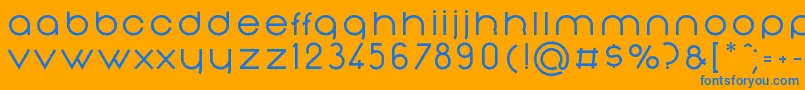 NonchalanceMedium Font – Blue Fonts on Orange Background
