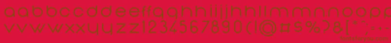 NonchalanceMedium Font – Brown Fonts on Red Background