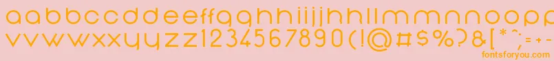 NonchalanceMedium Font – Orange Fonts on Pink Background