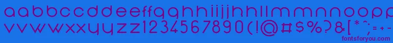 Weitere Informationen zur NonchalanceMedium-Schriftart NonchalanceMedium-Schriftart – Violette Schriften auf blauem Hintergrund