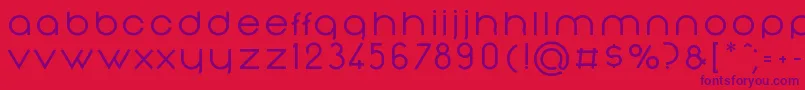 NonchalanceMedium Font – Purple Fonts on Red Background