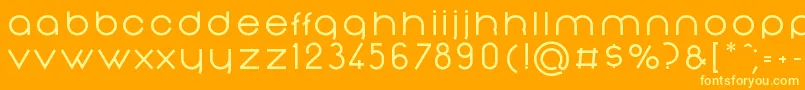 More about NonchalanceMedium Font NonchalanceMedium Font – Yellow Fonts on Orange Background