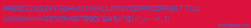 DalilaLight Font – Blue Fonts on Red Background