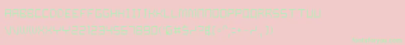 DalilaLight Font – Green Fonts on Pink Background